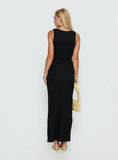 Cymone Cut Out Maxi Dress Black