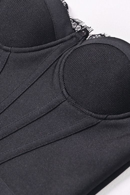 Nora Bandage Midi Dress Classic Black