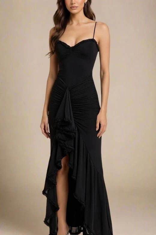 Noah Bodycon Wrap Midi Dress Classic Black