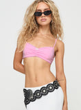 Kiki Bralette Pink White