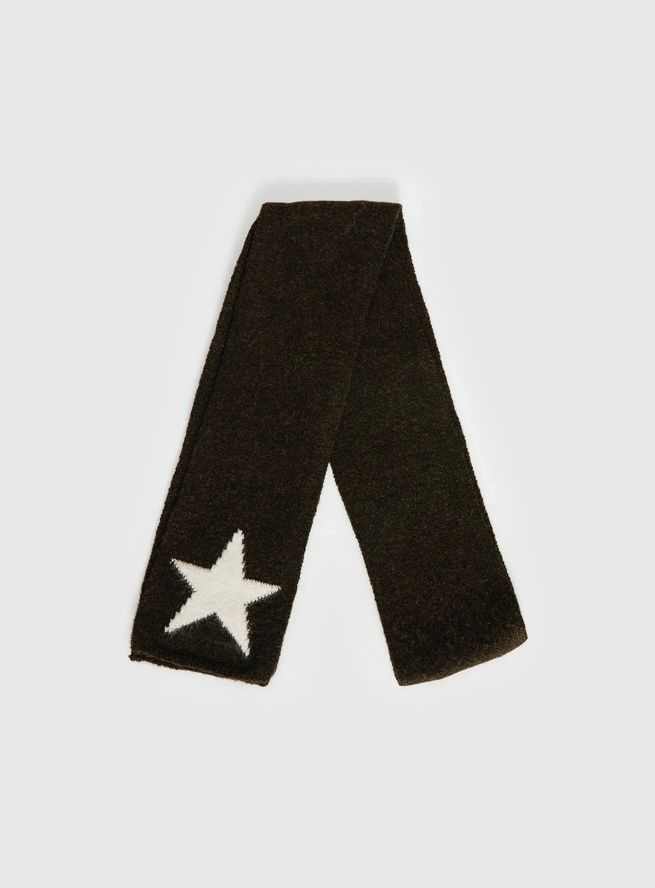 Abelia Star Graphic Scarf Brown Cream