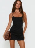 Yumiko Scoop Playsuit Black