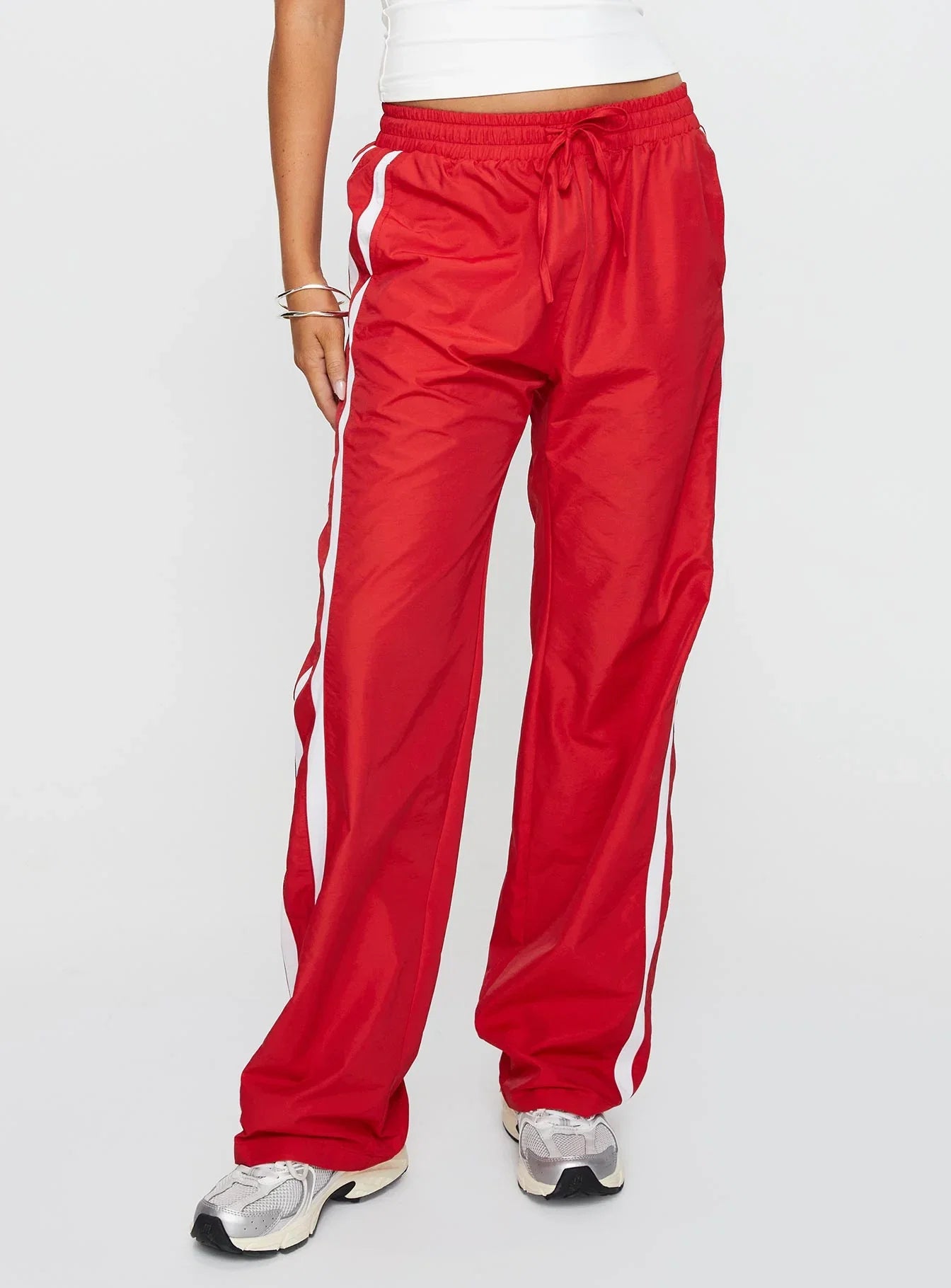 Keli Track Pants Red White