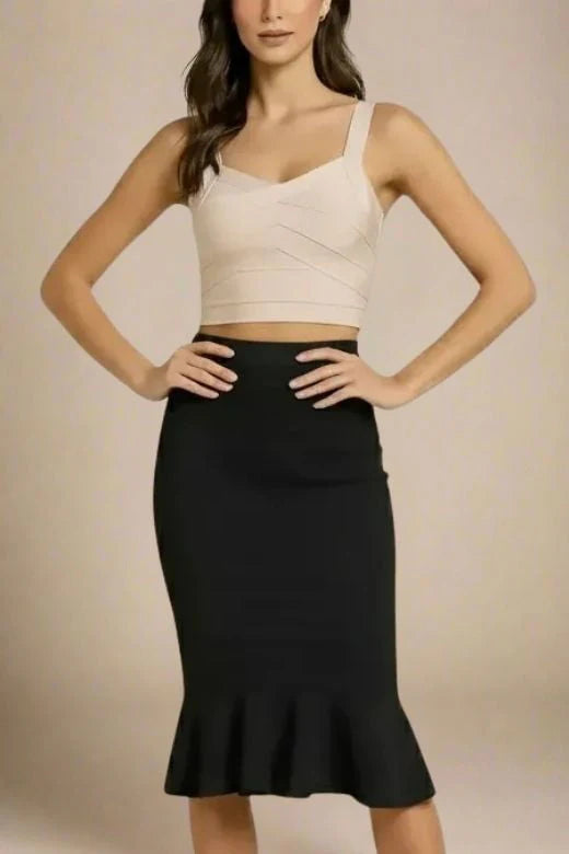 Jay Bandage Crop Top Cream