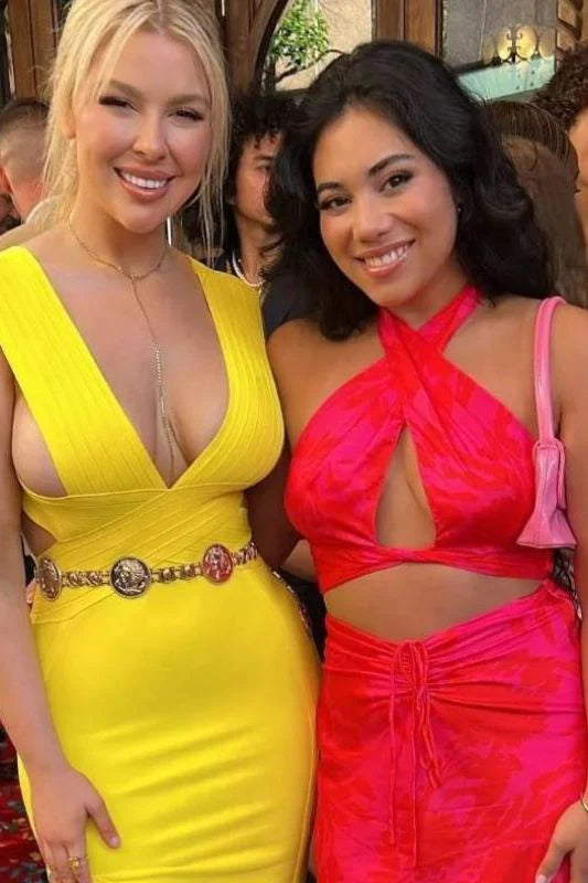 Pia Bandage Dress Sun Yellow