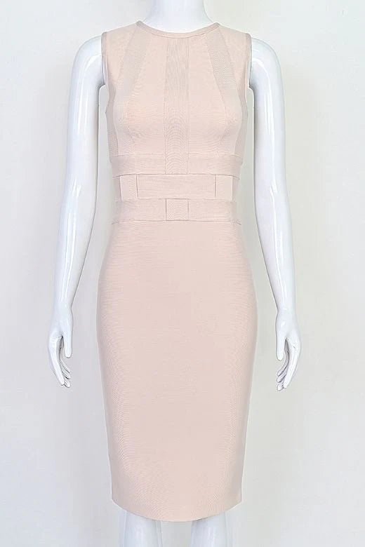 Aurora Bandage Dress Cream Sale