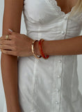 Rhi Rhi Diamante Resin Cuff Pack Brown Gold