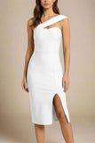 Gianna Bandage Dress White Pearl