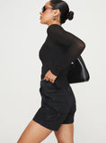 Lou Carpenter Denim Shorts Black