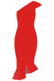 Avery Bandage Dress Lipstick Red