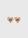 Living Easy Heart Earrings Gold