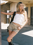 Angelie Cotton Ruched Top White