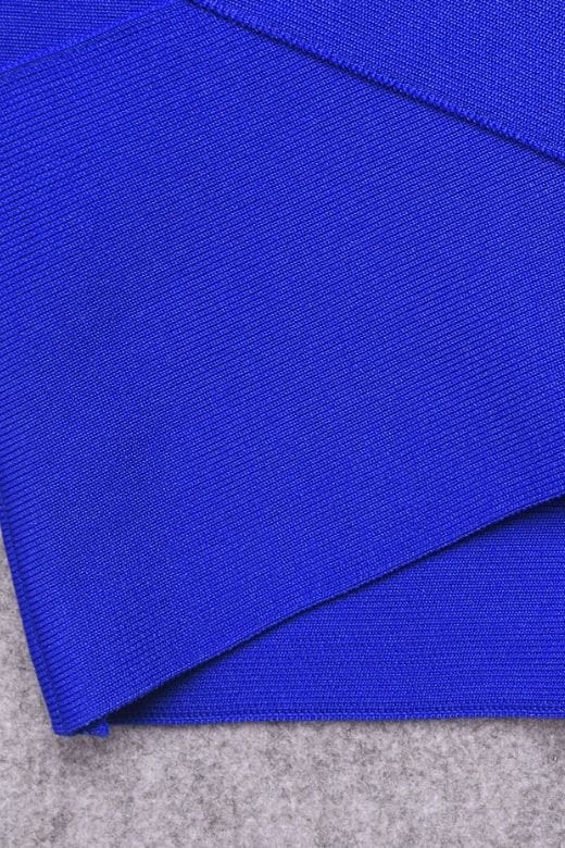 Jay High Waist Bandage Mini Skirt Royal Blue