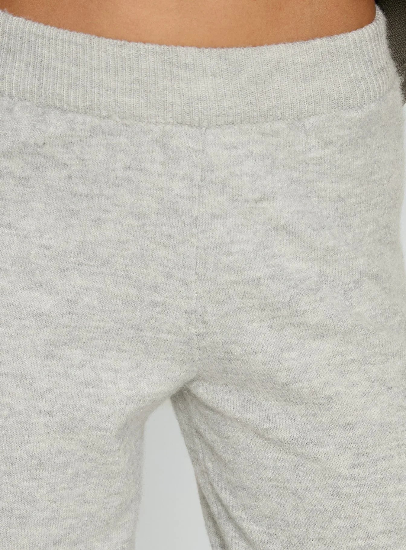 Bekki Wide Leg Knit Pant Grey Marle