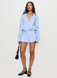 Girls Girls Girls Long Sleeve Mini Dress Blue