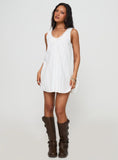 Antiquity Swing Mini Dress White Petite