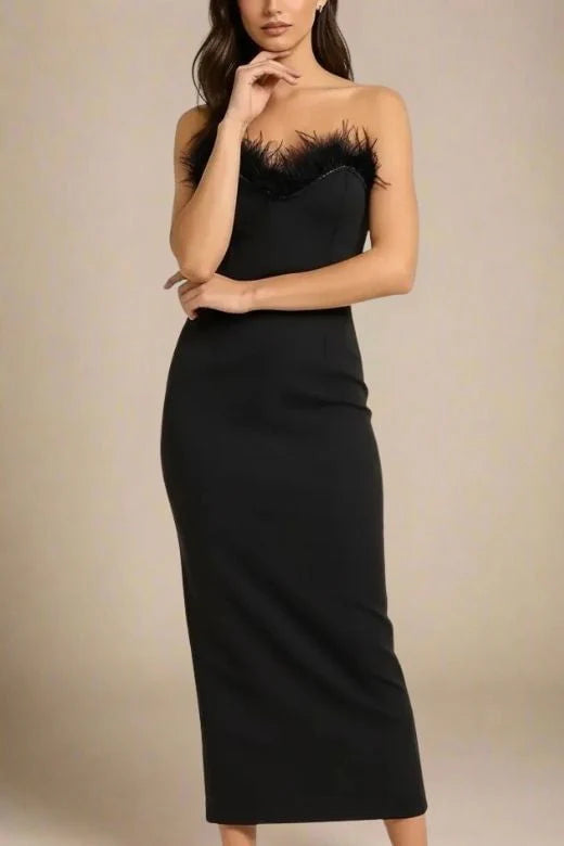 Erin Bandage Maxi Dress Classic Black