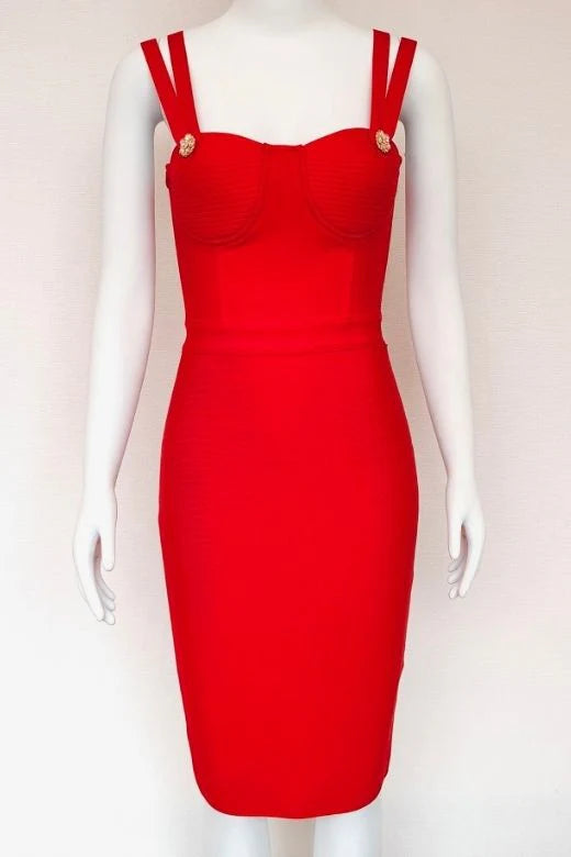 Kate Bandage Dress Lipstick Red