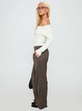Briellea Thick Waistband Pant Pinstripe