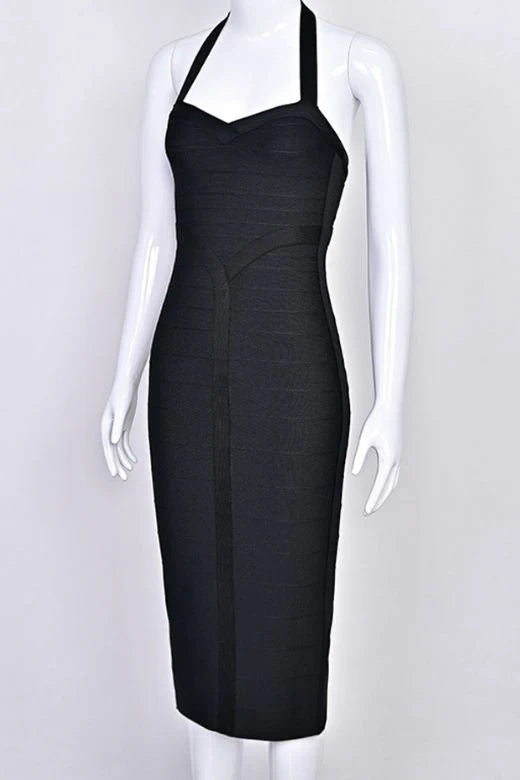 Lara Bandage Midi Dress Classic Black