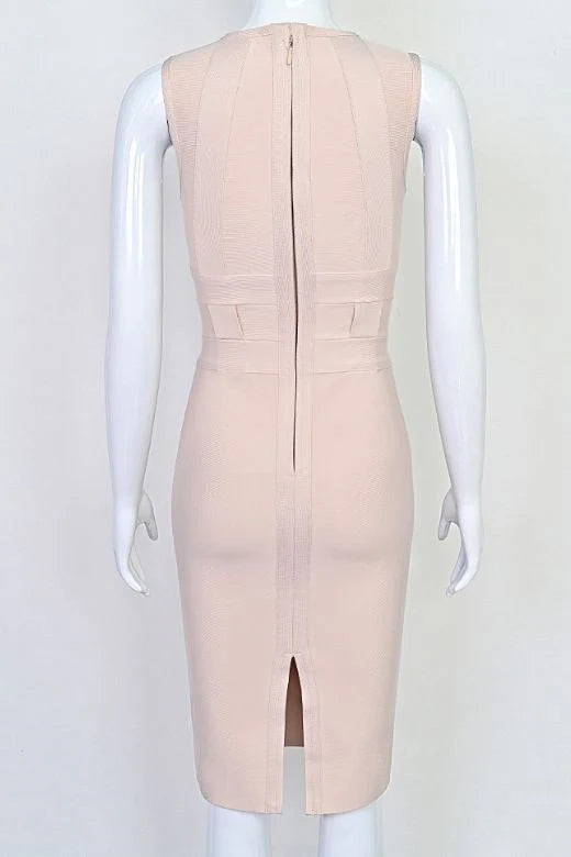 Aurora Bandage Dress Cream Sale