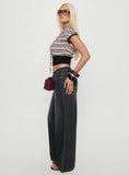 Ramos Low Rise Wide Leg Jeans Dark Grey Wash