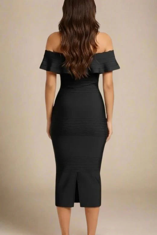 Billie Bandage Midi Dress Classic Black