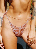 Glora Tie Side Bikini Bottom Rust Pink