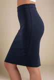 Pencil High Waist Bandage Knee Length Skirt Classic Black