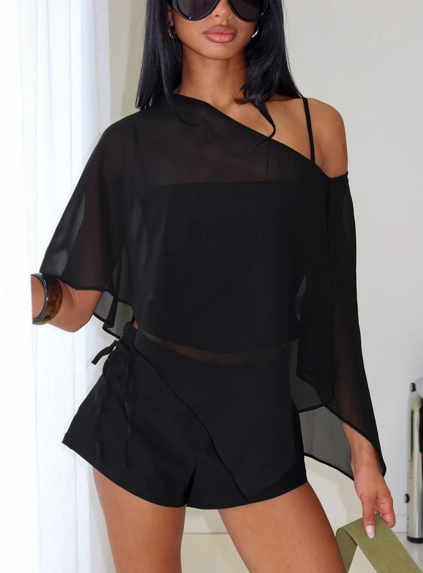 Senzo Wrap Shorts Black