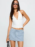 My Way Skort Blue Gingham