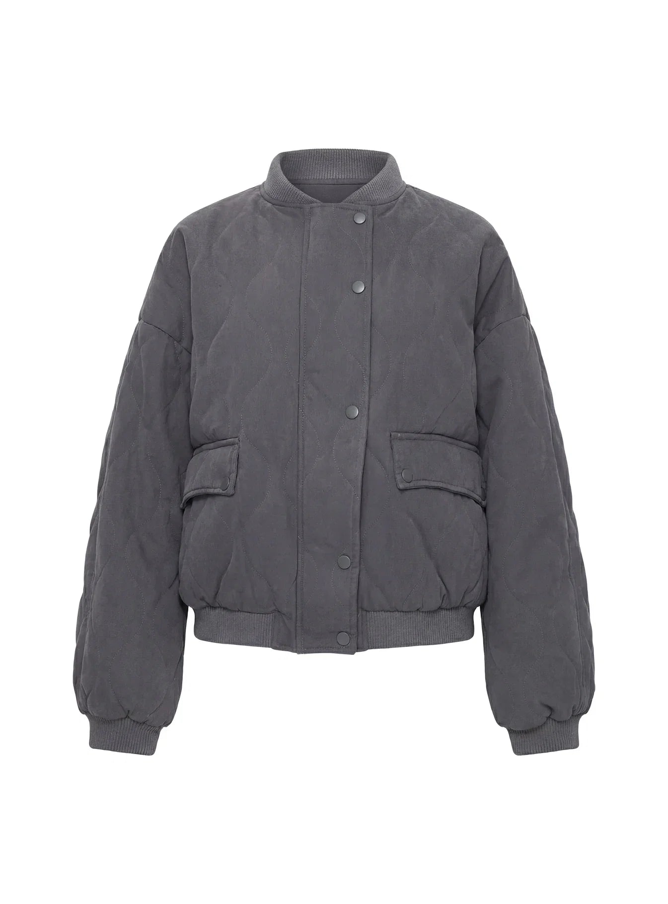 Stick Season Quilted Jacket Grey