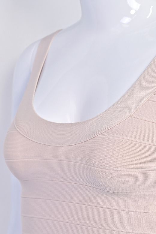 Cindy Bandage Mini Dress Beige
