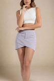Jay High Waist Bandage Mini Skirt Grey