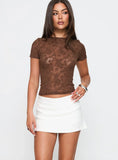 Can't Sleep Skort White Petite