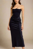 Hope Bodycon Wrap Maxi Dress Classic Black