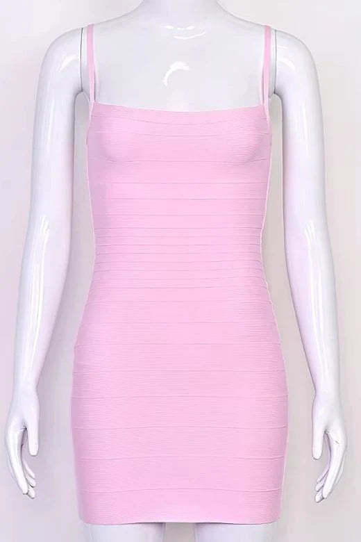 Scarlett Bandage Mini Dress Red Wine