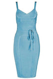 Bek Bandage Dress Sky Blue Sale