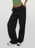 Sweet As Sugar Bow Pants Black White