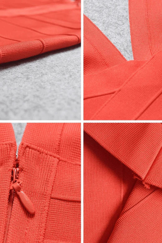 Jay Bandage Top Lipstick Red