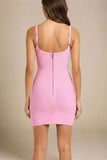 Scarlett Bandage Mini Dress Dusty Pink