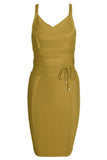 Bek Bandage Dress Olive Green
