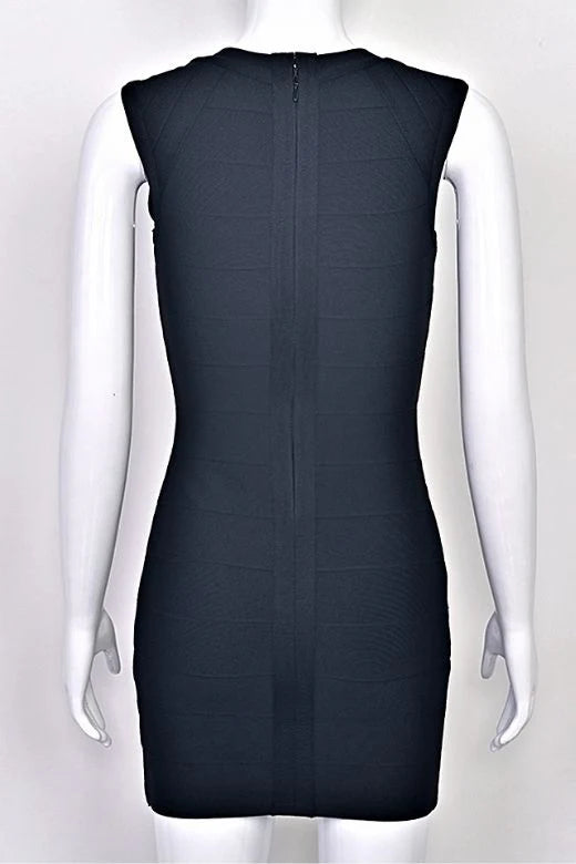 Sabrina Bandage Mini Dress Coffee Brown