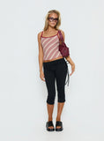 Cosmology Knit Contrast Detail Top Multi Stripe