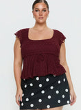 Auroraah Frill Top Cherry Curve