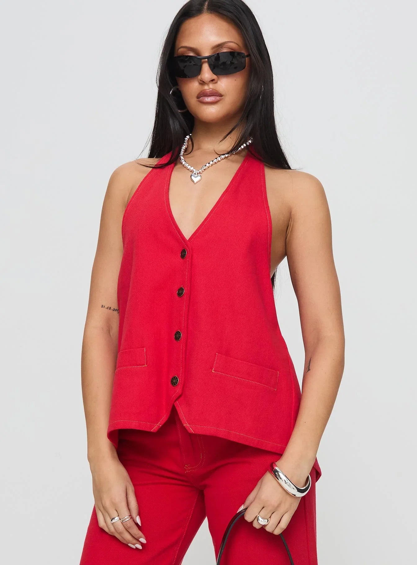 Hills Halter Crimson