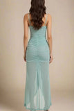 Noah Bodycon Wrap Midi Dress Tiffany Blue Sale