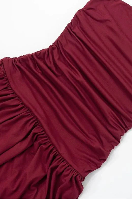 North Bodycon Wrap Midi Dress Chocolate Brown Sale