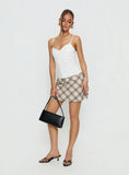 Myrella Button Up Cami Top White