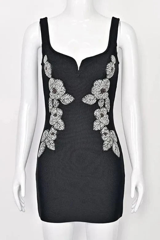 Livia Bodycon Mini Dress Classic Black
